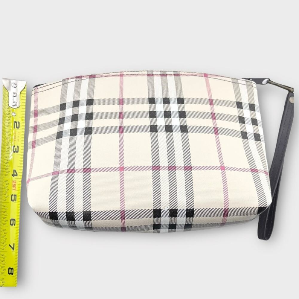 SET OF 3 plaid vinyl preppy waterproof zip cosmetic bags never used - Picture 5 of 8